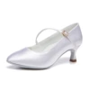 168 white satin adult female M7.5CM