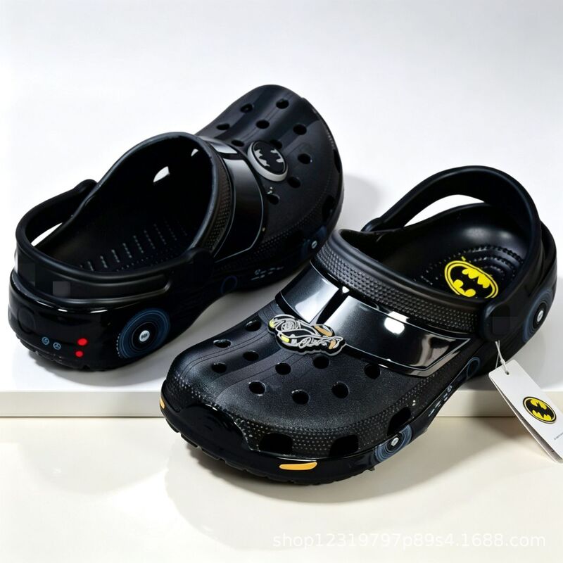 2025 New Classic Batman Sports Car Clogs Men's Beach Shoes Outdoor Closed-Toe Men's Beach Shoes Outdoor Closed-Toe