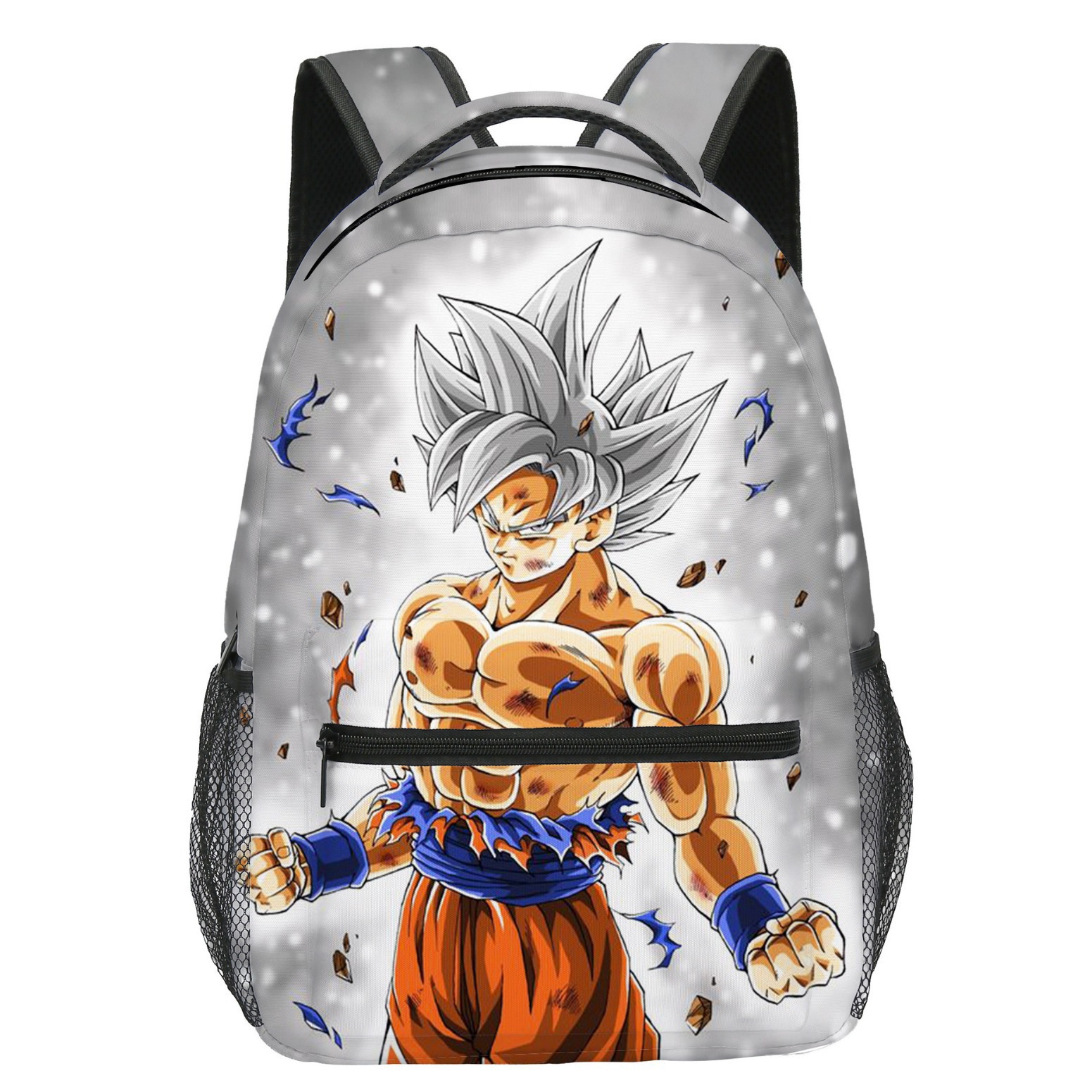 3D transfronterizo impresión de doble cara siete bolas de dragón nuevo dibujo animado bolsas escolares de estudiantes de primaria y secundaria mochila para niños mochila