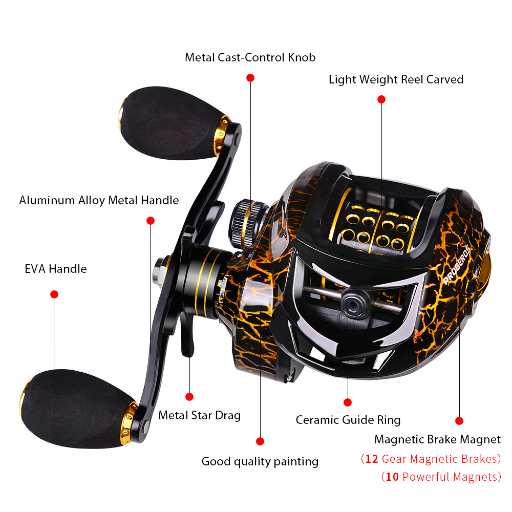 Fishing Baitcasting Reel 7.2:1 Gear Ratio Ultra Light Fresh Water Bass  Fishing | eBay