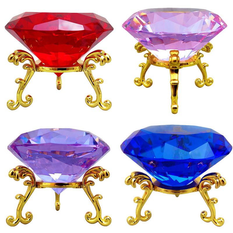8cm Crystal Glass Diamond Ornaments Decoration Artificial Gem Flash Nail Art Shooting Props Children's Crystal Toys 8cm Crystal Glass Diamond Ornaments Decoration Artificial Gem Flash Nail Art Shooting Props Children's Crystal Toys