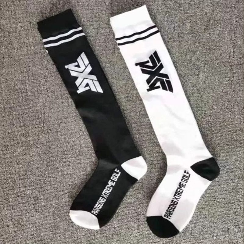 Black and White Socks for Women, Autumn and Winter Long Tube Jk Calf Socks, White Outdoor Sports Tennis Slimming Fitness Baseball Socks, Cotton