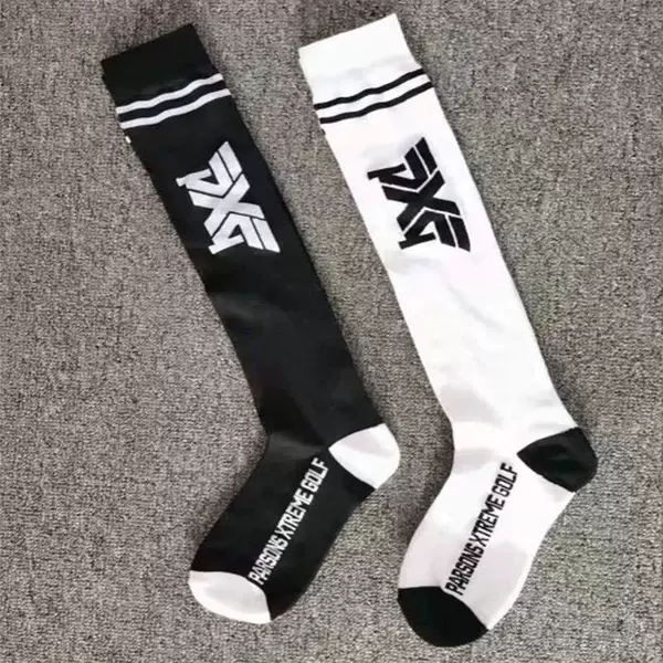 Black and White Socks for Women, Autumn and Winter Long Tube Jk Calf Socks, White Outdoor Sports Tennis Slimming Fitness Baseball Socks, Cotton