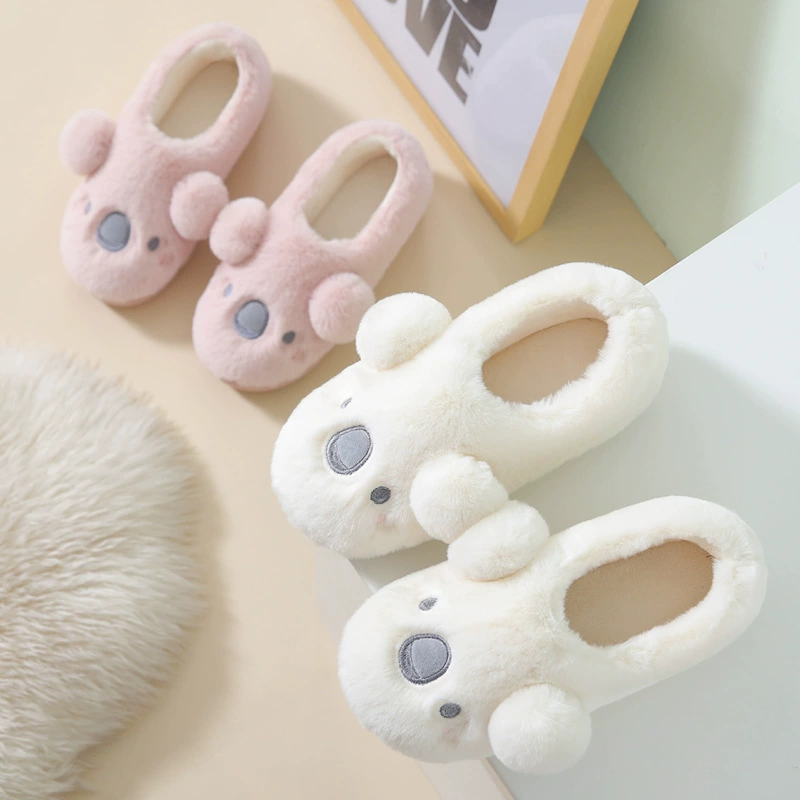 Хлопковые Тапочки женские осенне-зимние парные милые домашние хлопковые тапочки популярные в Интернете теплые плюшевые тапочки сумка на каблуке