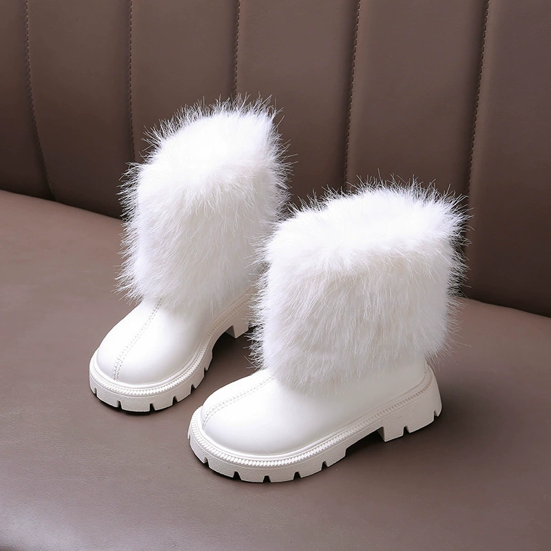 Demi-season fashionable boots, western style, mid-length, soft sole