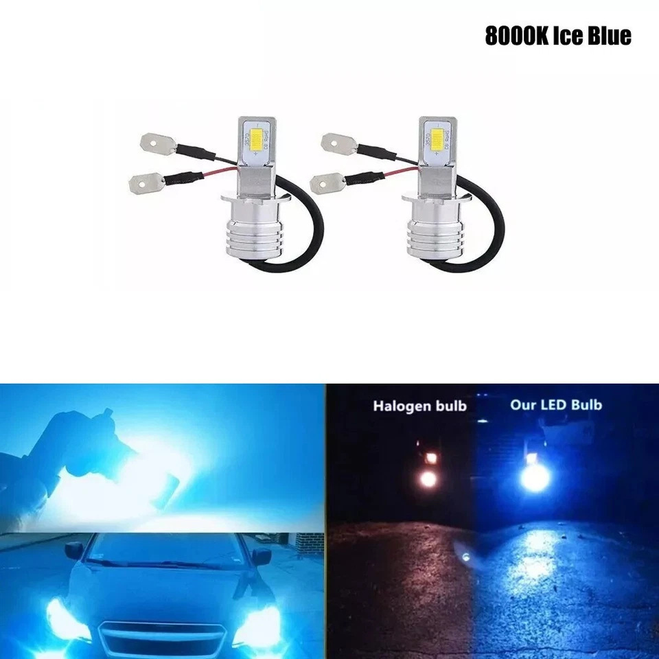 Bombilla LED automotriz H3 3570 2SMD lámpara de niebla H3 80W faro CSP lámpara de niebla faro