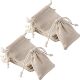 Pure cotton linen bag drawstring storage small bag rice grain packaging bag cotton bag custom