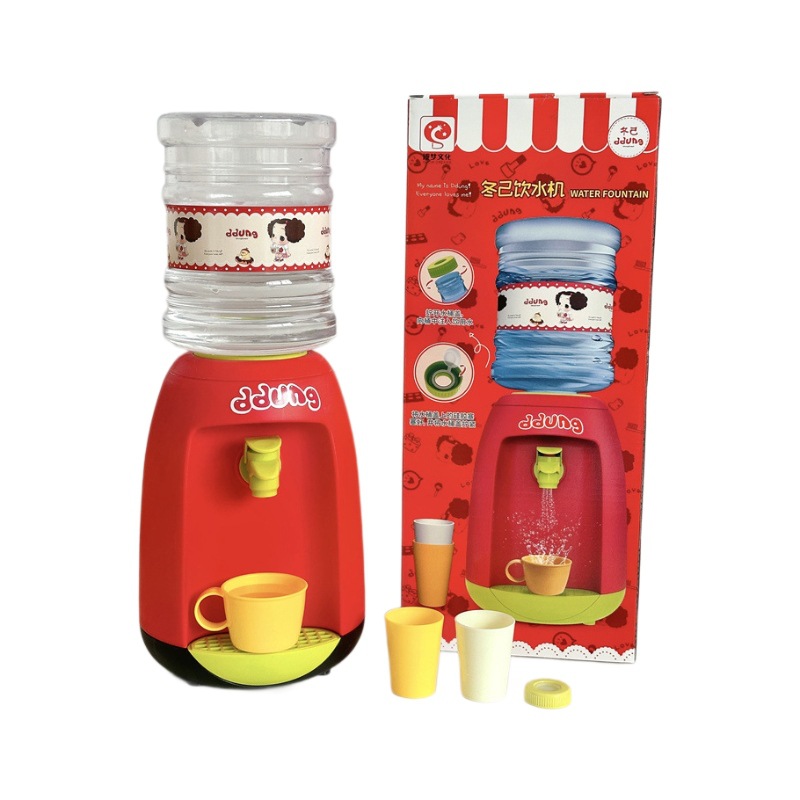 동지 대형 어린이 물 디스펜서는 재미있는 주방 교육 부모-자식 대화 형 놀이 집 작은 가전 장난감을 마실 수 있습니다.