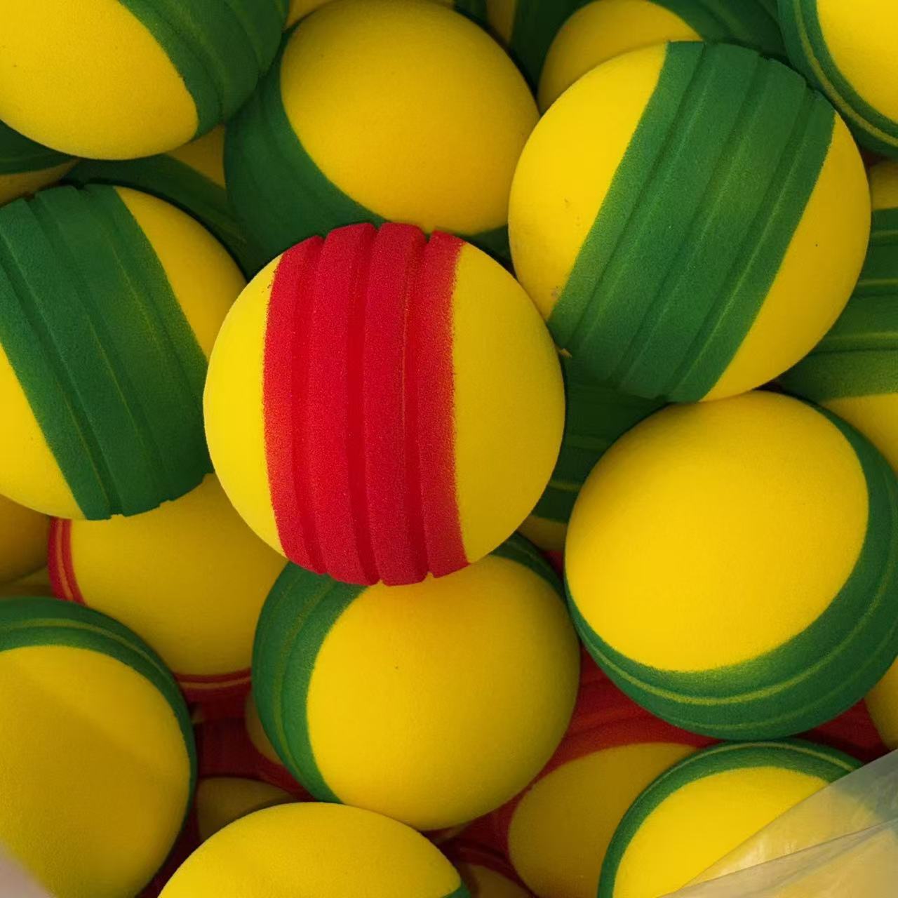 Cross-border bestseller: Two-tone grooved striped sponge ball, training ball, PU surface ball, tennis ball, pickleball ball