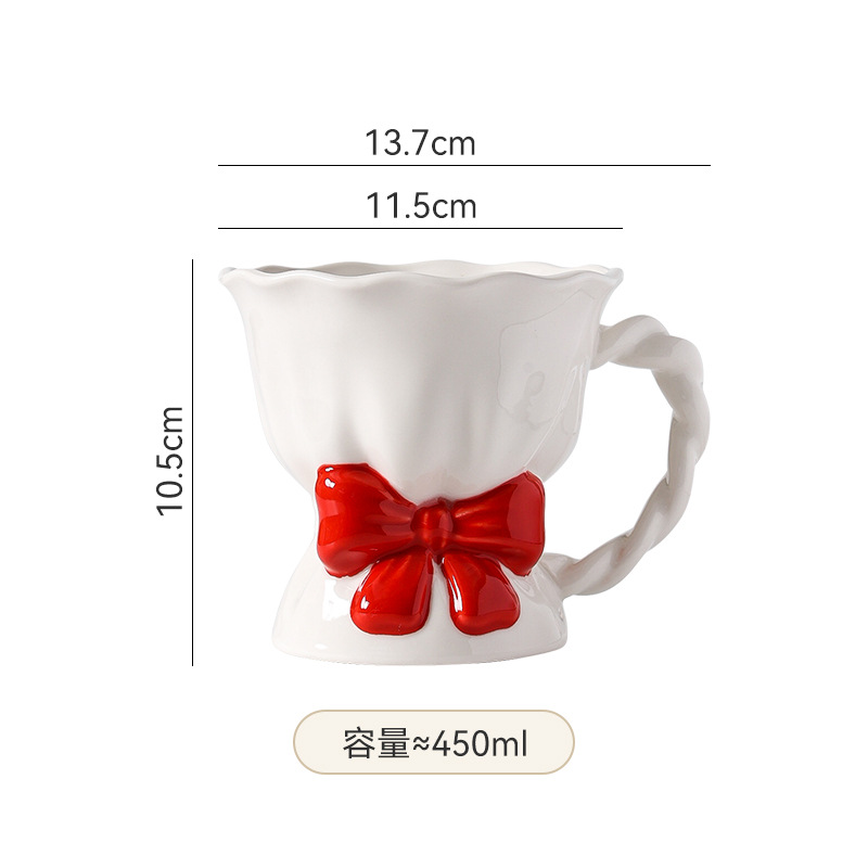 Arco de cerámica alta sensación de lujo ligero dibujado a mano exquisito alto valor de la oficina en el hogar bebida taza de desayuno