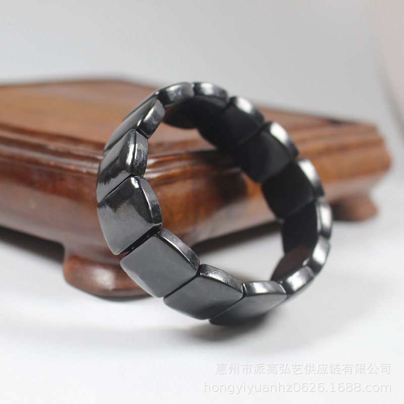 Russian Shungite Bracelet for Men and Women, New Ethnic Style Bracelet, Exotic Style