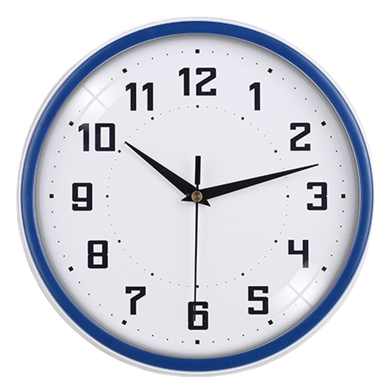 RELOJ de pared de plástico redondo salón RELOJ creativo 3D estéreo digital RELOJ de pared simple fácil de leer RELOJ de cuarzo image 1