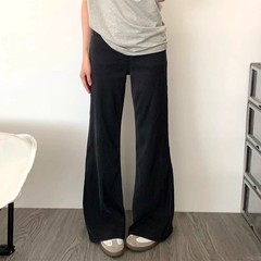 黒のマイクロラッパのジーパンの女性の春の新型の大きいサイズは太っています。