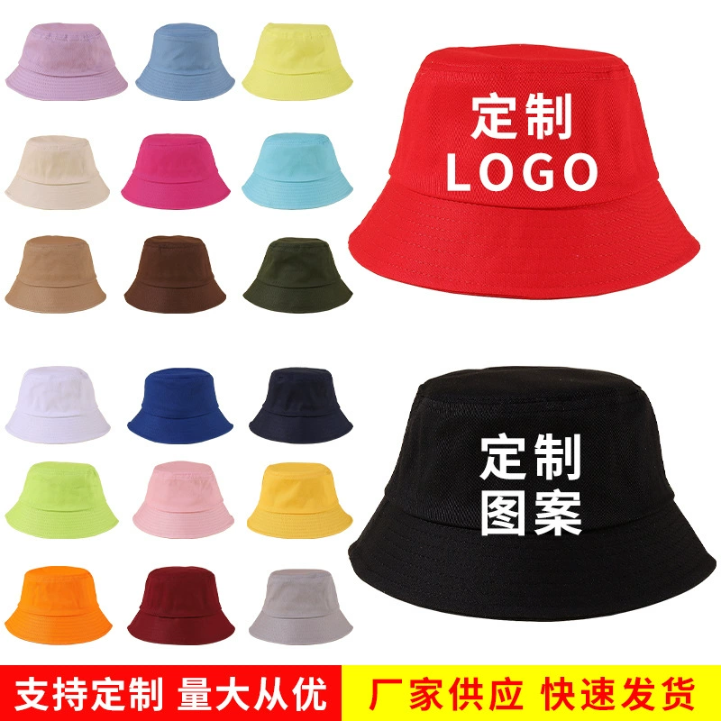 Высококачественная Рыбацкая шляпа хлопковая рекламная шляпа солнцезащитный козырек с плоским верхом Солнцезащитная шляпа для бассейна Регулируемая шляпа с вышивкой логотипа для мужчин и женщин