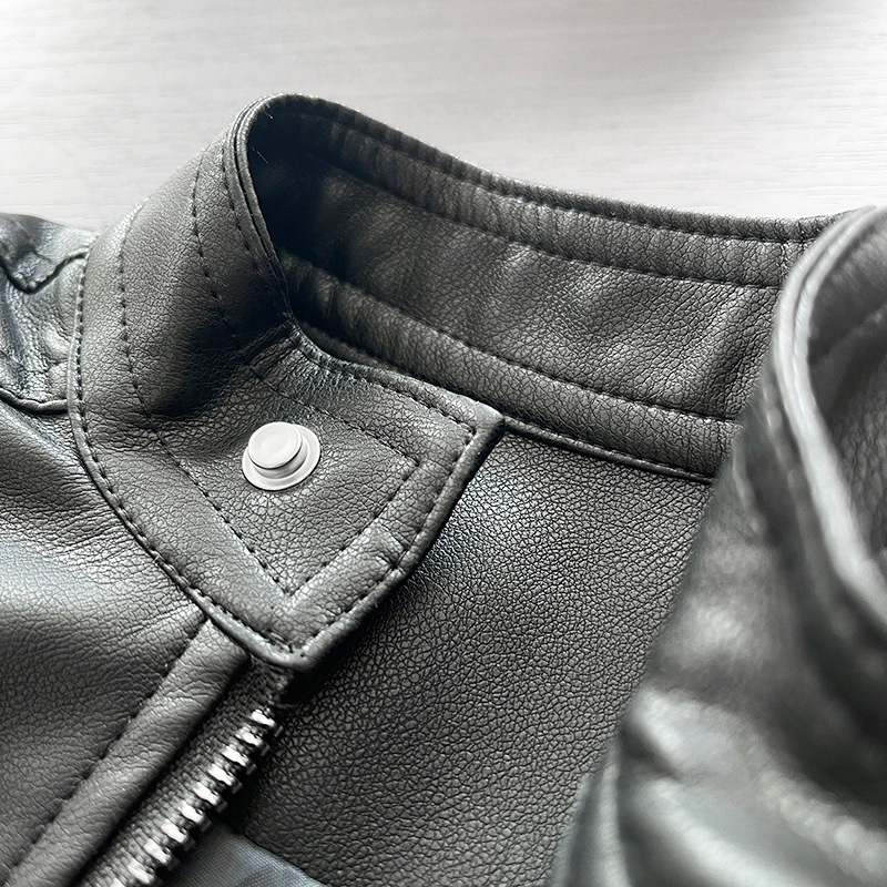 Chaqueta de cuero para niños 2026 nuevo niño primavera y otoño chaqueta de cuero bebé otoño chaqueta de cremallera de goma image 4
