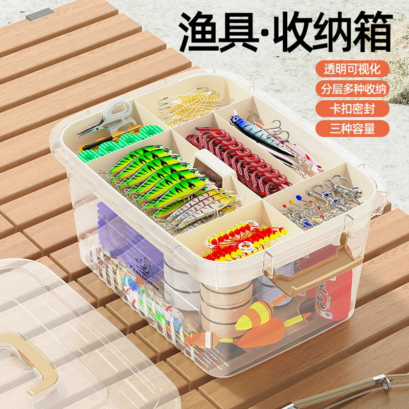 Travel capacious fishing line, handheld storage box