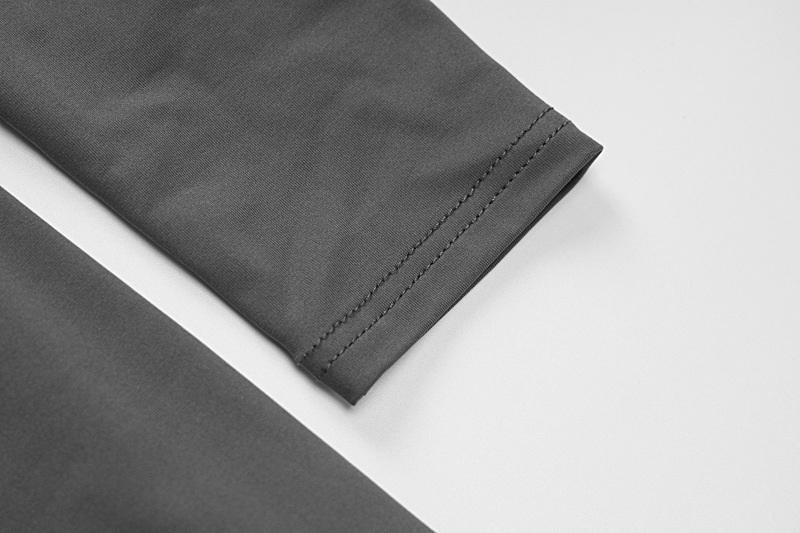 Fashion Letter Round Neck Long Sleeve Printing Spandex Polyester Dresses Knee-Length Sheath Dress