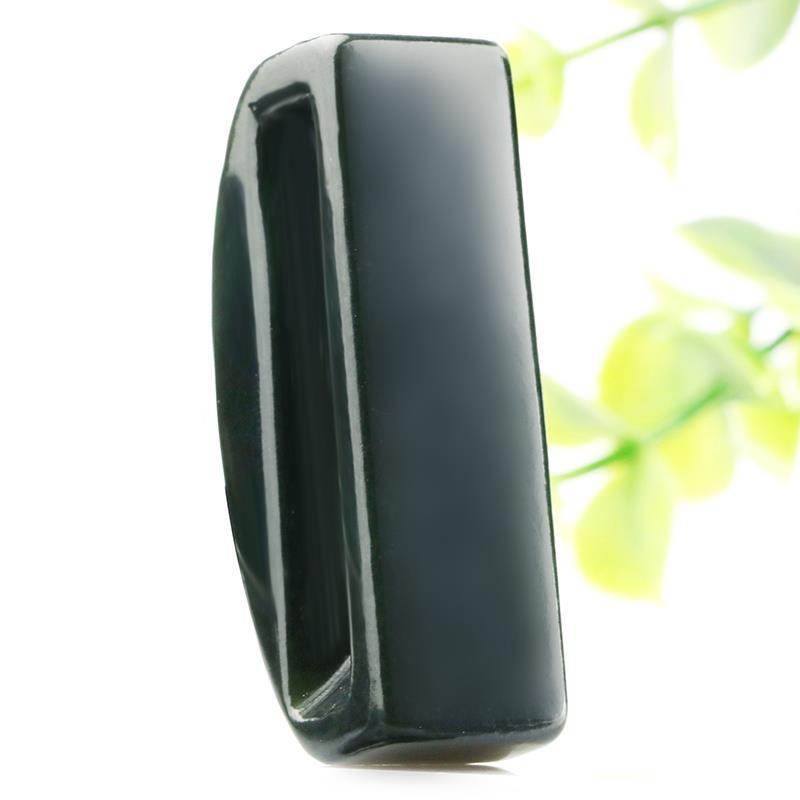 新疆天然和田玉腰带扣腰佩男天然青玉皮带扣玉石平安净面简约腰扣