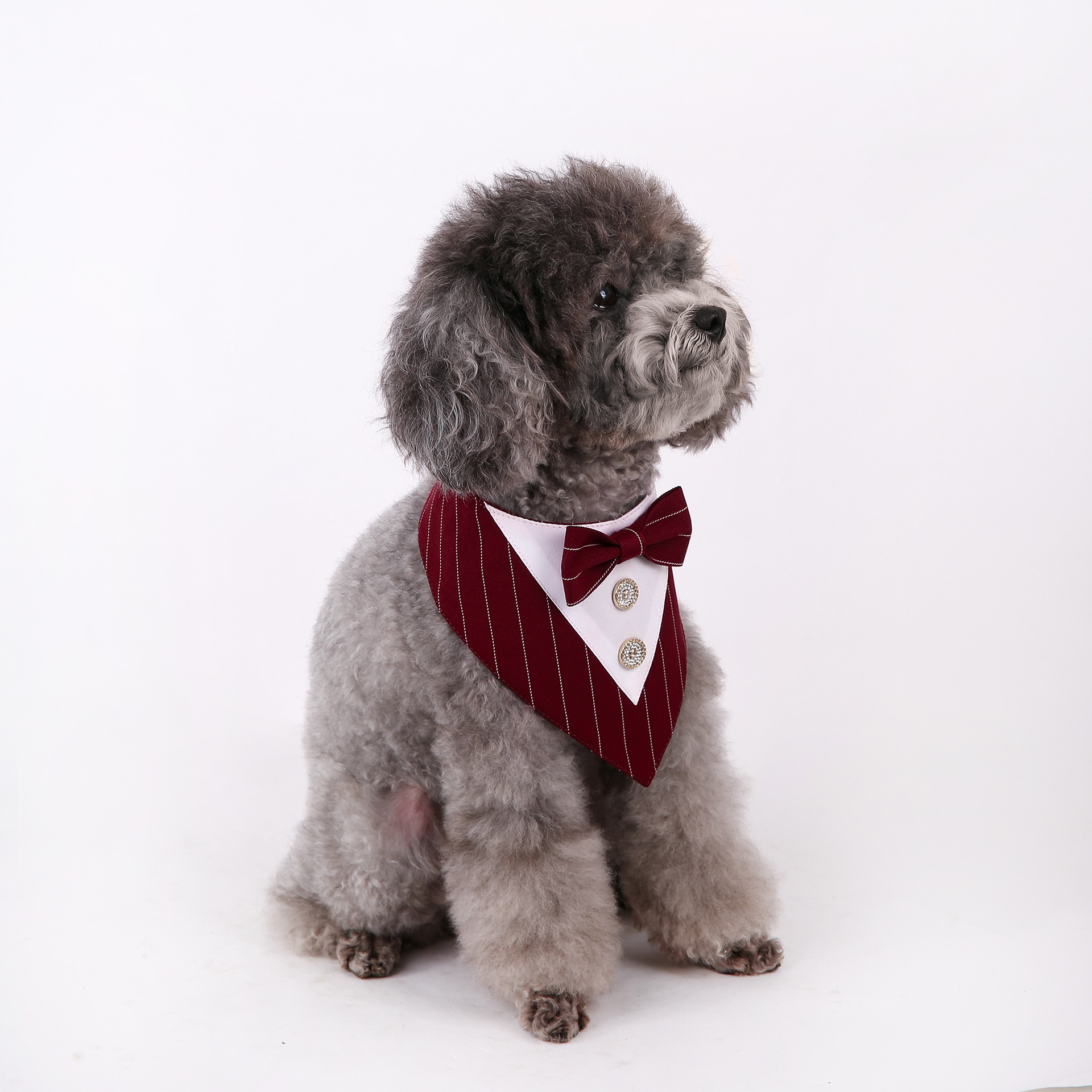 Navidad Año Nuevo Spot transfronterizo boda británica trajes toallas para mascotas bufandas perros velcro toallas para mascotas triángulos