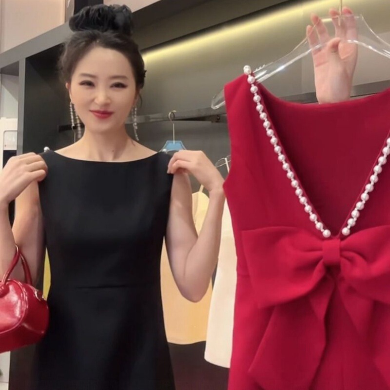 Backless Bowknot Burgundy Party Dress Birthday Party Stylish Goddess Dress New Short Dress Summer Backless Bowknot Burgundy Party Dress Birthday Party Stylish Goddess Dress New Short Dress Summer