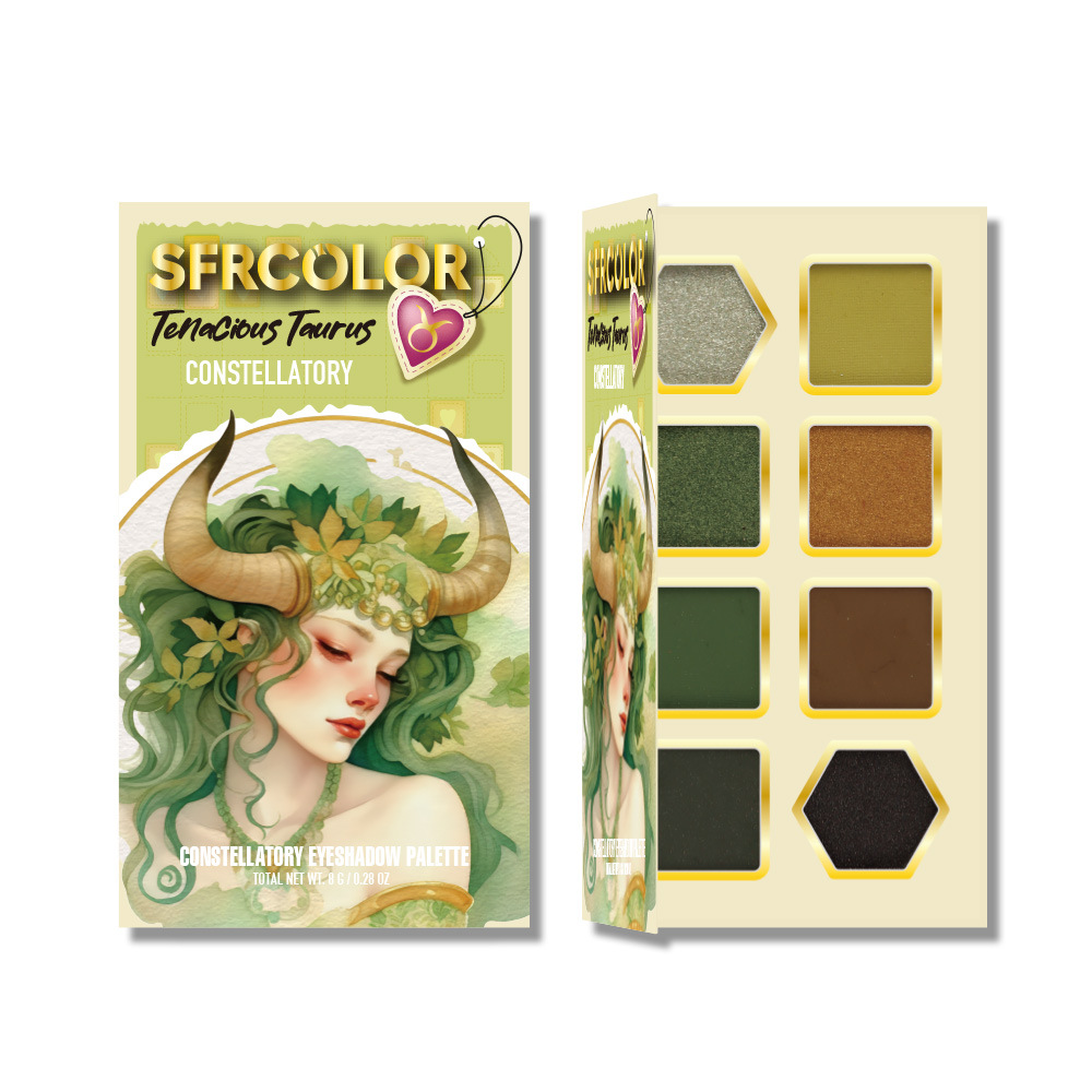 s.f.r color transfronterizo exclusivo para nuevos productos mate perla doce constelación de sombra de ojos set maquillaje al por mayor
