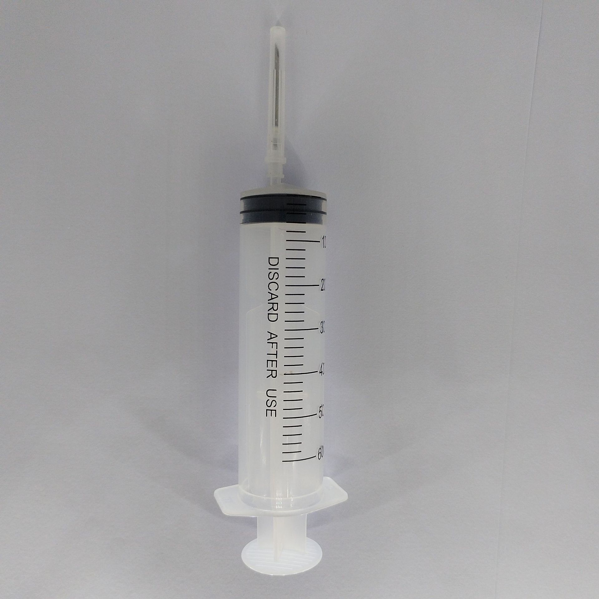 Comercio exterior al por mayor 1-500ml jeringa de plástico desechable boca recta con aguja jeringa animal