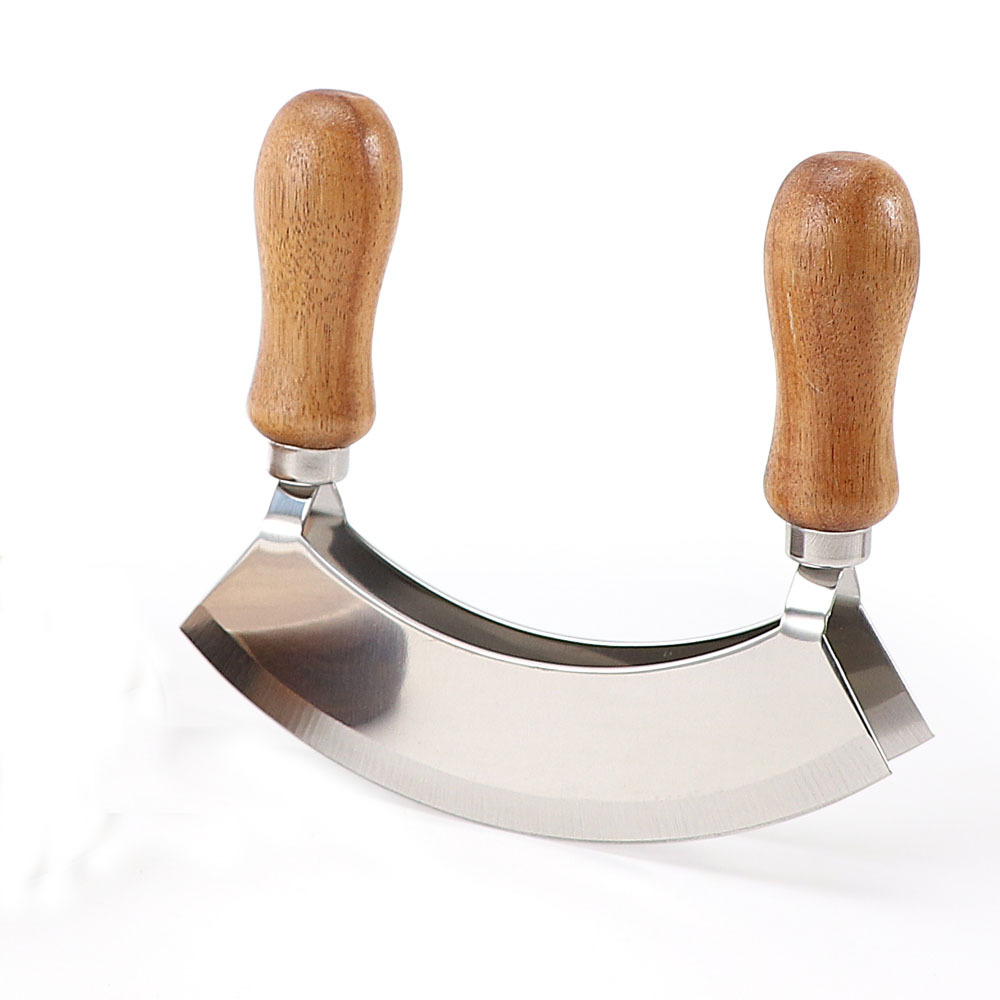 不锈钢双面切刀相思木洋葱香草切刀板套装蔬菜水果刀家用厨房刀具