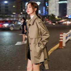 短款风衣女2025新款洋气外套女秋款大码女装胖mm外穿百搭显瘦上衣