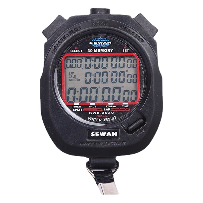 World Games Stopwatch 3100 Competition Timer Running Sports Coach Sports Electronic 3-Row 100-Channel Stopwatch