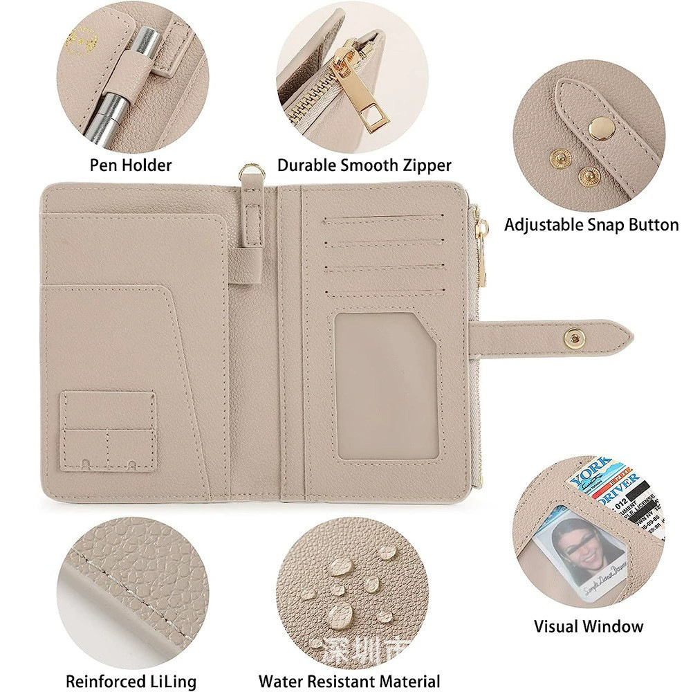 Polyurethane waterproof handheld passport bag for traveling, storage bag, Amazon