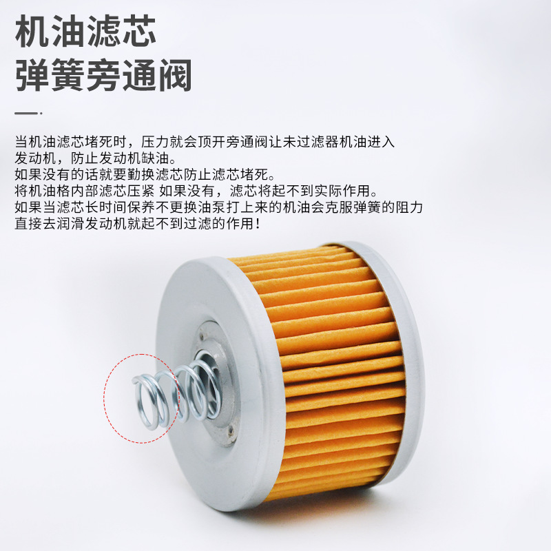 Filtro de aceite Tianjian YBR150Z Filtro de la máquina de la motocicleta Filtro de aceite Feizhi YS150