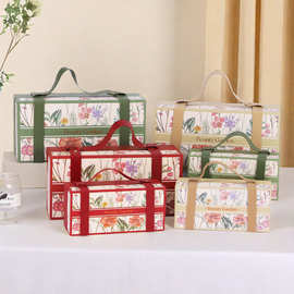 复古印花手提礼盒 婚礼喜糖盒 商务伴手礼盒 节日礼品包装盒批发