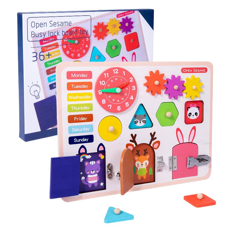 Niños transfronterizos mayores de seis meses de niños juguetes de madera 1-2 años y medio bebé Regalo de Cumpleaños educativo