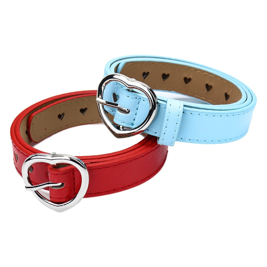 Pantalones vaqueros punk de la muchacha de la Navidad del estudiante de la correa del punk de los niños del Amazonas con el cinturón hueco en forma de corazón femenino del amor