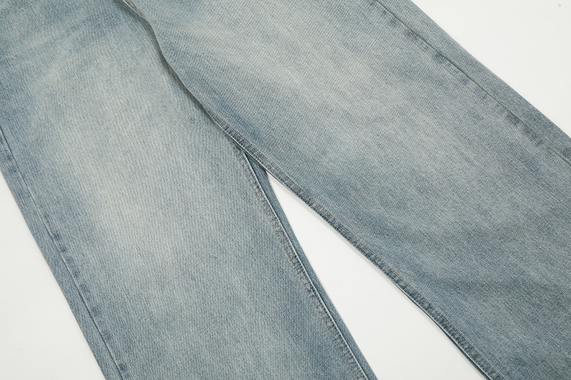 Retro Straight Leg Wide Leg Jeans Loose Fit Casual Summer Style Clean Street Style Floor Length Pants For Men And Women_mkmklike.com