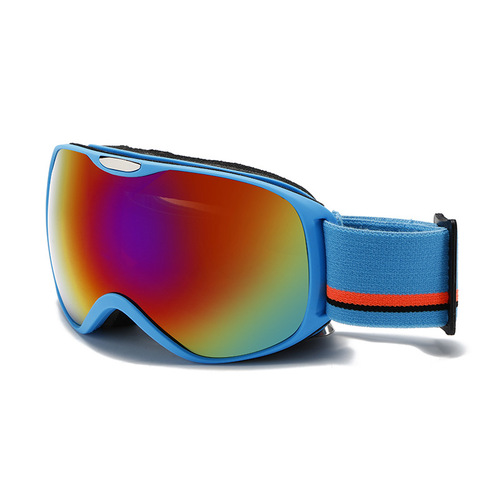 Children's colorful coated anti-fog mountaineering ski goggles box, outdoor windproof, sand and snow goggles H3050