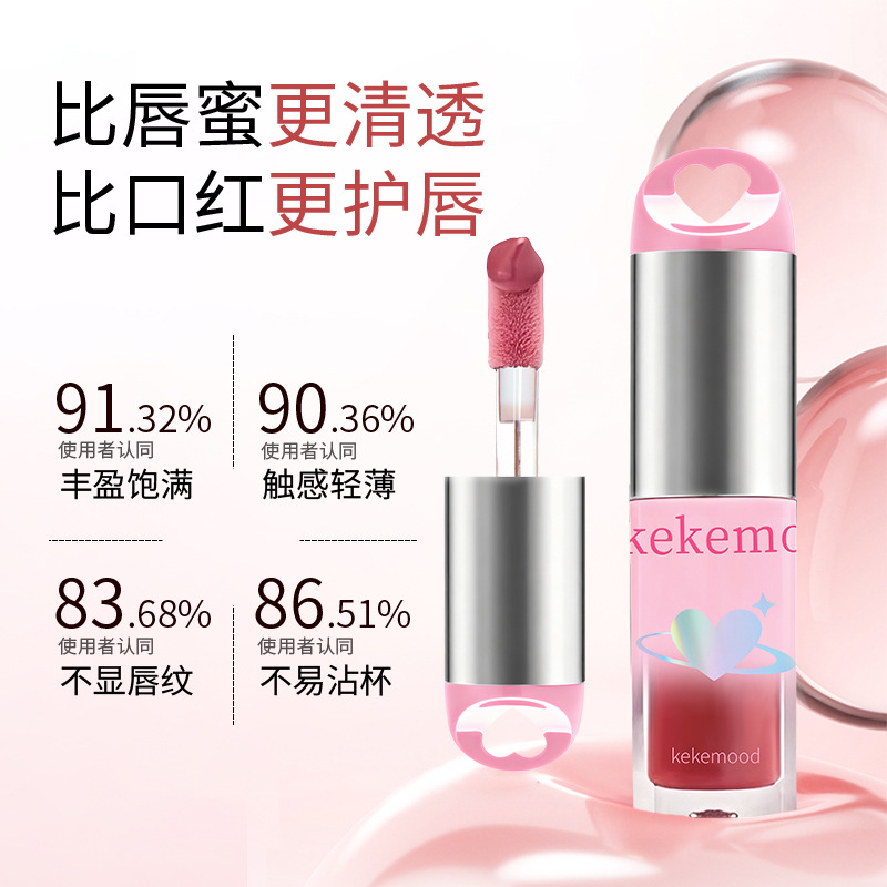Keke Mood Matte Soft Mist Lip Glaze Set - Lightweight, Non-Caking, Plump and Full, Non-Stick, Enhances Complexion