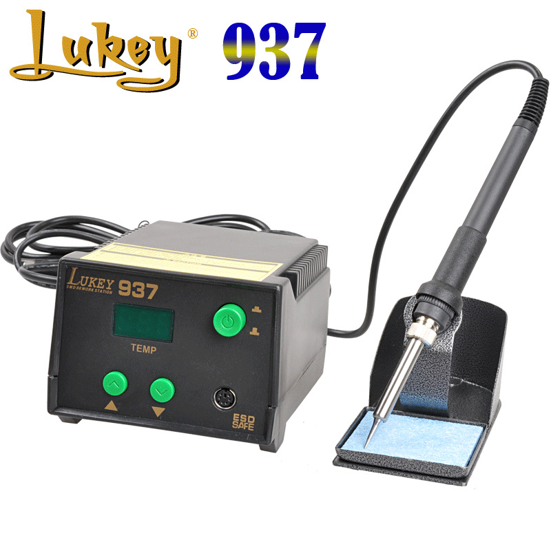 LUKEY雷克 937数显恒温焊台 65w调温电烙铁 soldering rework