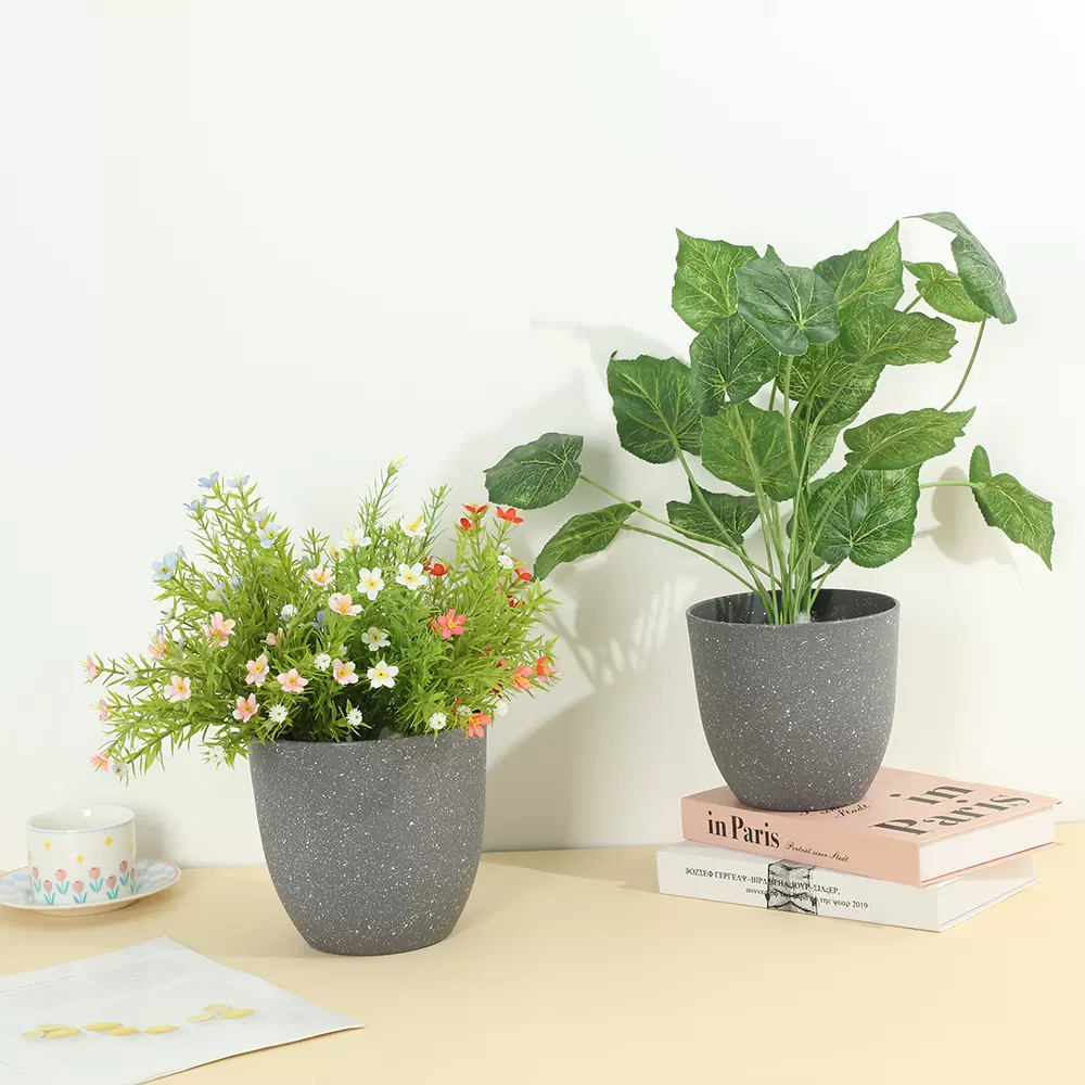 欧式圆形加厚花盆花卉塑料育苗盆家用绿植盆栽落地塑料花盆