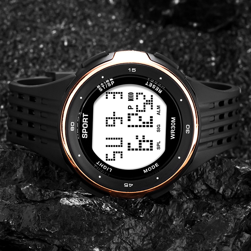 Reloj electrónico de sincronización de alarma deportiva multifuncional para hombres reloj electrónico masculino estudiante al aire libre montañismo reloj electrónico fábrica al por mayor