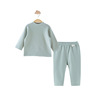 Velvet demi-season children's keep warm set suitable for men and women, thermal underwear, overall, split clothing