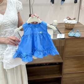 2026新款女童甜美可爱荷叶边新品无袖上衣短裤两件套夏季套装