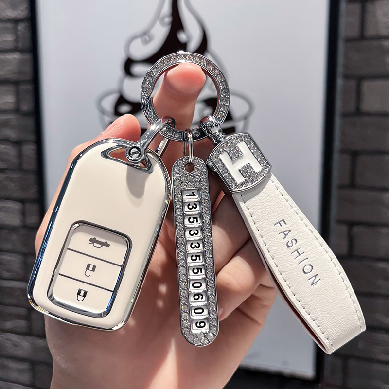 사진에 적합 Accord 키 커버 10세대 Civic Haoying Crown Road urv Yingshipai crv Enjoy Field Lingpai 버클 쉘