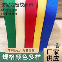 仿尼龙密纹织带箱包鞋带安全带服装辅料尼龙丝带彩色防尼龙密纹带