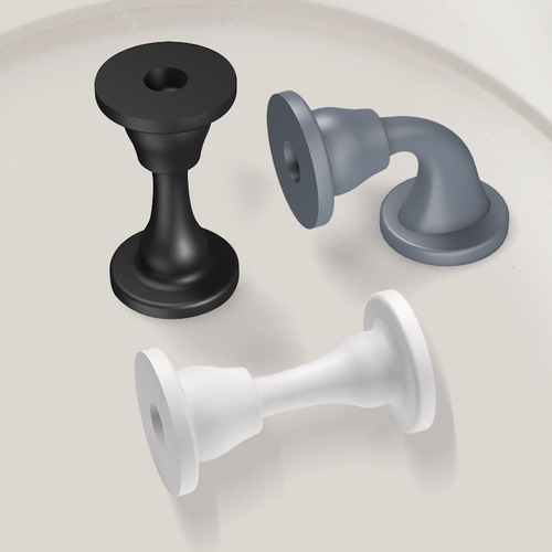 No punching silicone door suction stick-on door stop anti-collision pad silent simple door stop floor suction door bumper wall suction door stopper