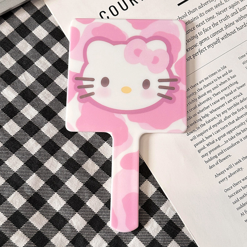 新しい種類のKitty猫の手持ちの鏡の取っ手の化粧を直しますkt猫の携帯の取っ手の小さい鏡は身につけて少女の心を持ちます。|undefined