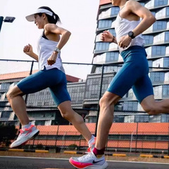 軽功スポーツ五分圧縮レギンスランニングフィットネス速乾マラソンヨガ後腰ポケットクロスボーダー工場