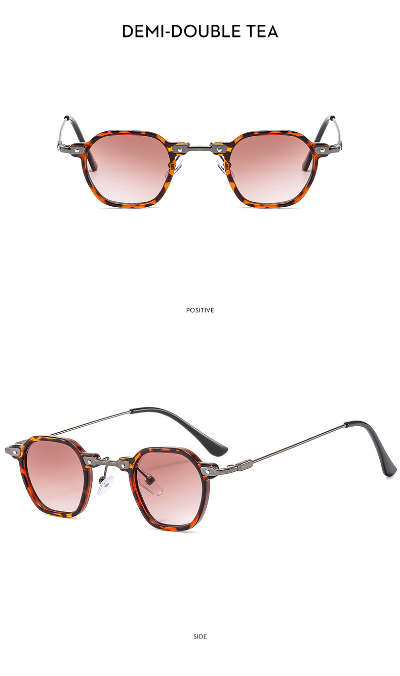 Square Hip-hop Sunglasses For Cycling Men Artistic Small Frame_voghion.com