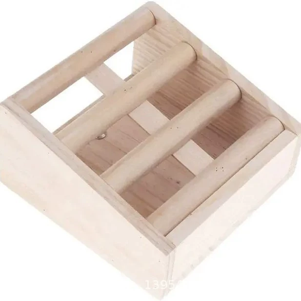 Стеллаж для травы кролика может быть фиксированной деревянной стойкой для травы кролик Тоторо морская свинка Деревянная миска товары для домашних животных оптом