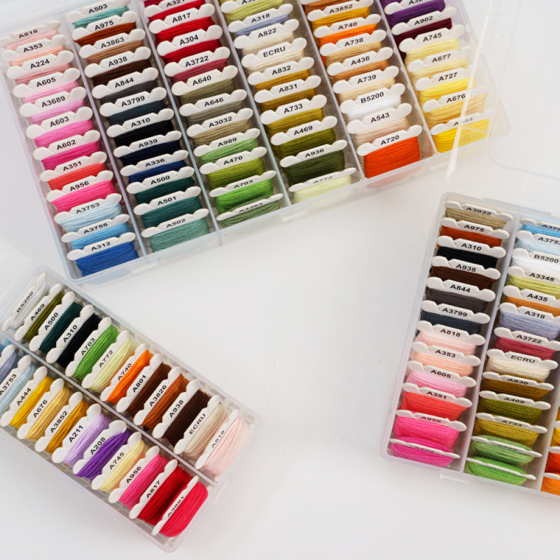 手作業刺繍diy刺繍糸十字刺繍編み刺繍糸4メートル8メートル源工場手作業補助材料|undefined
